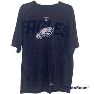 Reebok - Eagles, Men's Large, Speedwick, Gray/Black Eagles SS Shirt